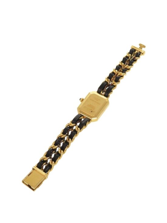 Chanel Premier M Leather Black Gold Quartz Watch Dial main image 5